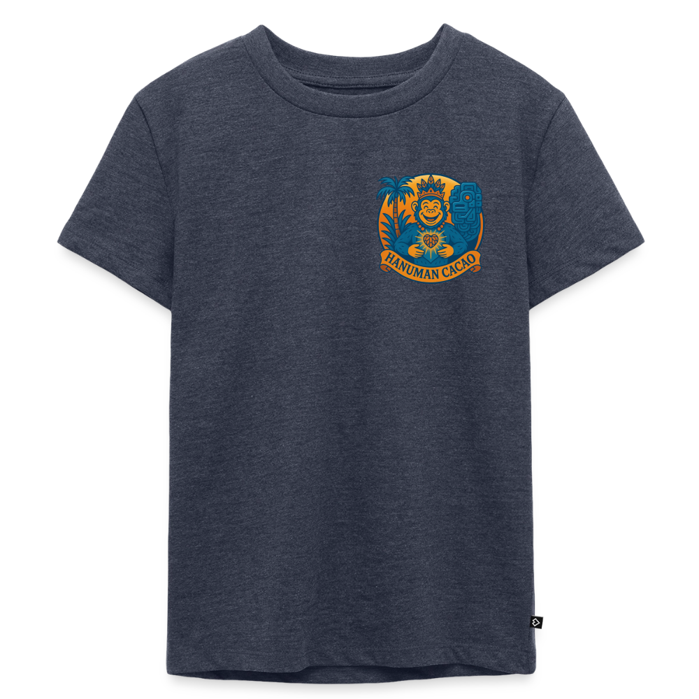 Kids' Premium T-Shirt Classic Hanuman Logo - heather denim