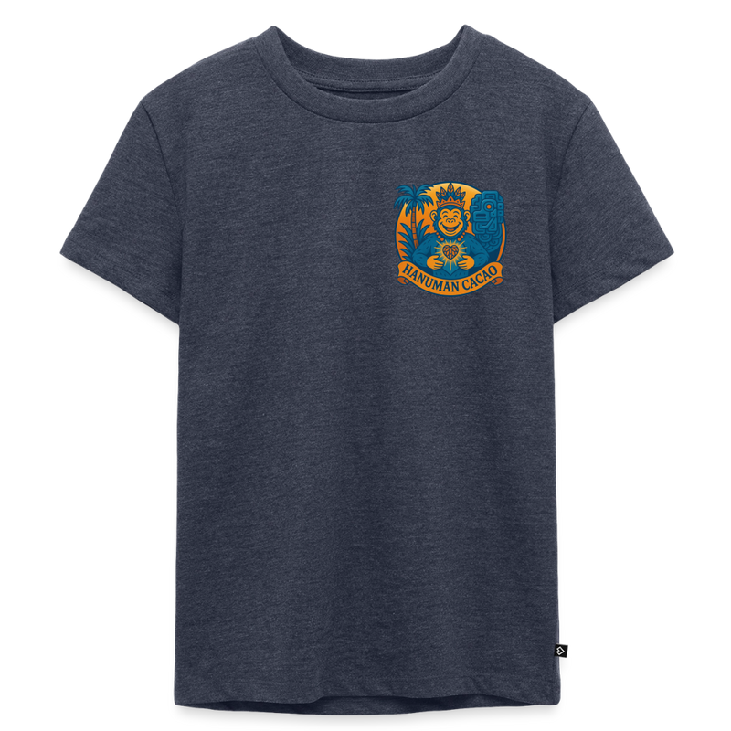 Kids' Premium T-Shirt Classic Hanuman Logo - heather denim