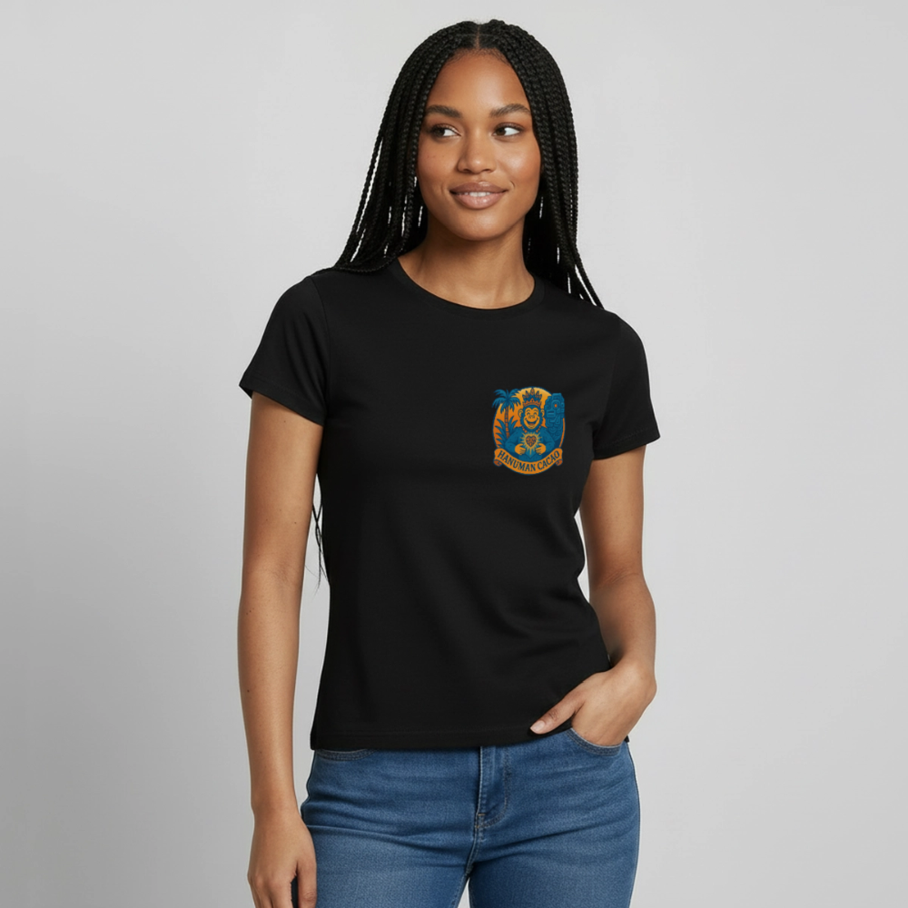 Women's T-Shirt Classic Hanuman Logo - black